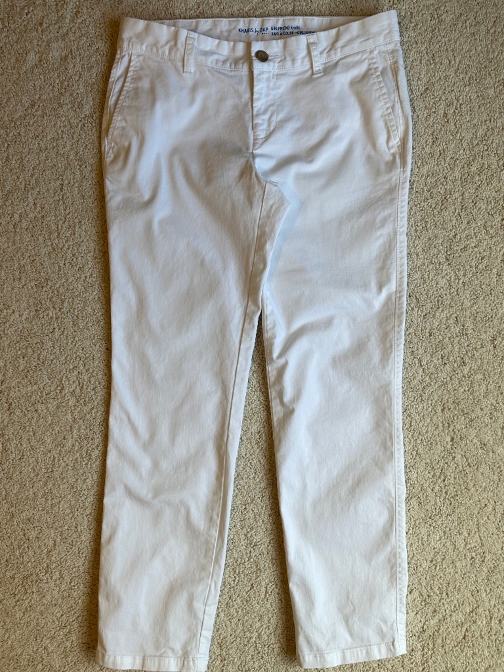 GAP Khakis Girlfriend Fit White Chino Pants / Jeans - Size 0R